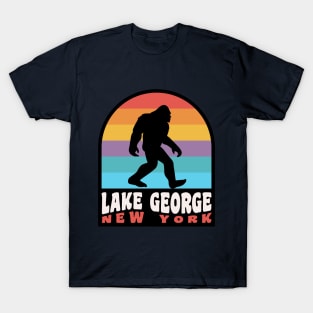 Lake George Bigfoot Sasquatch Adirondacks New York T-Shirt